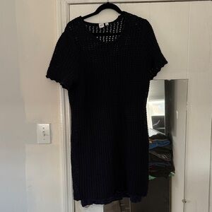 GAP Navy Blue Crocheted Mini Dress